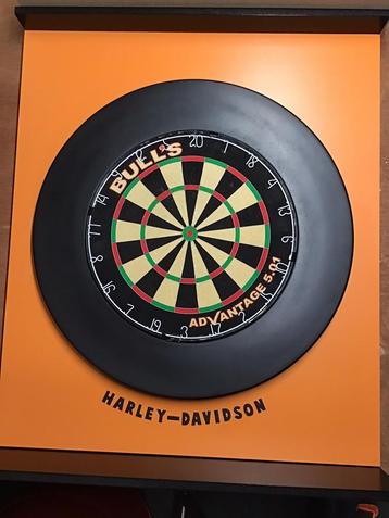Darts achterwand ( Harley - Davidson ) !! beschikbaar voor biedingen