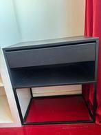 Zwart IKEA vikhammer nachtkastje, Ophalen, Gebruikt, 55 tot 70 cm, 45 tot 65 cm