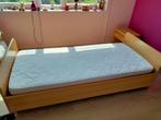 Lit 90/200 avec sommier et matelas nickel, Matras, 90 cm, Eenpersoons, Ophalen