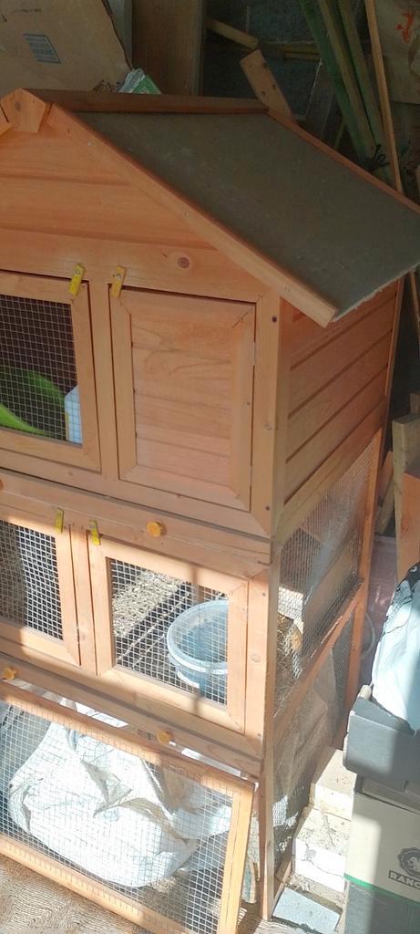 Caviahok voor binnen of buiten met enkele toebehoren, Dieren en Toebehoren, Knaagdieren en Konijnen | Hokken en Kooien, Zo goed als nieuw
