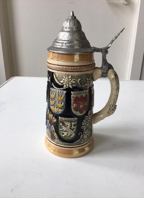 Bierkruik uit Oostenrijk, Antiek en Kunst, Curiosa en Brocante, Ophalen of Verzenden