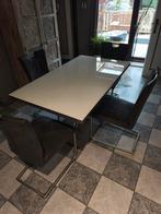 Tafel met 4 stoelen, Huis en Inrichting, Ophalen, Gebruikt