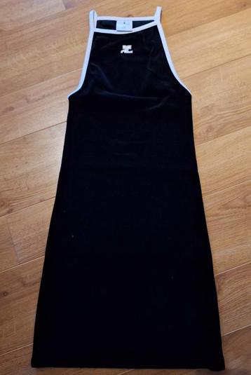 Courrèges zwarte jurk maat 0 (36/XS) beschikbaar voor biedingen