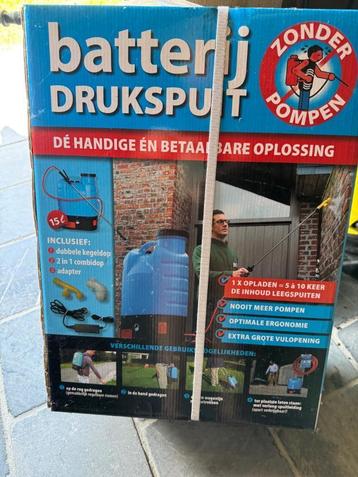 Drukspuit op batterij  inhoud 15 l  beschikbaar voor biedingen