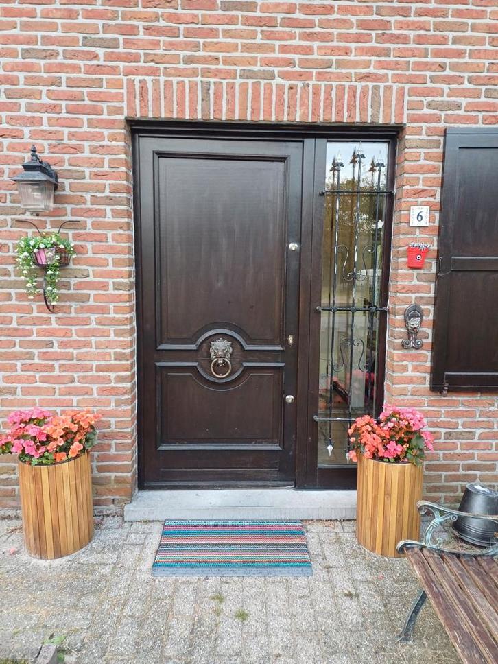 Massieve houten buitendeur, Doe-het-zelf en Bouw, Deuren en Vliegenramen, Zo goed als nieuw, Buitendeur, Ophalen