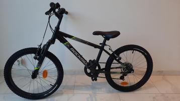 Rockrider 20" zwarte kinderfiets 6-12 jaar beschikbaar voor biedingen