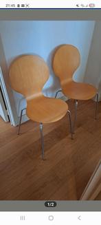 2 chaises, Maison & Meubles, Chaises, Comme neuf, Enlèvement, Bois, Moderne
