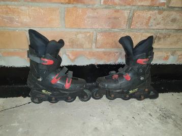 Inline skates + bescherming (maat 39), Autres marques, Rollers 4 roues en ligne, Enlèvement ou Envoi, Utilisé