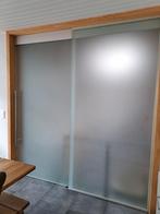 Glazen schuifdeur in melkglas, Doe-het-zelf en Bouw, Glas en Ramen, Ophalen