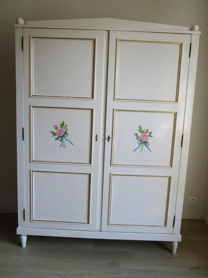 HOUTEN KINDERKAST - BABYKAST - MEISJESKINDERKAST - 1965, Kinderen en Baby's, Kinderkamer | Commodes en Kasten, Gebruikt, Kast