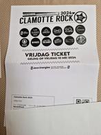 Ticket voor Clamotte Rock vrijdag 10 mei., Tickets & Billets, Billets & Tickets Autre