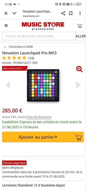 Launchpad pro mk3 neuf  beschikbaar voor biedingen