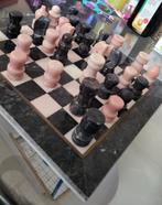 Marmeren schaakspel decoratief, Huis en Inrichting, Kasten | Schoenenkasten, Gebruikt, Ophalen
