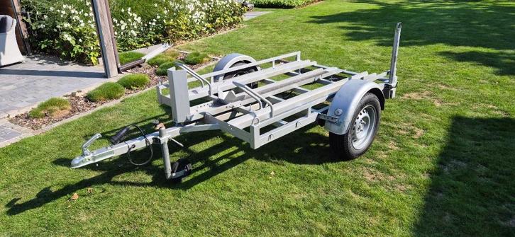 aanhangwagen motorfiets 750kg, Auto diversen, Aanhangers en Bagagewagens, Gebruikt, Ophalen