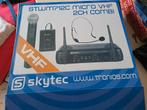 Skytec vhf wireless microphone system, Ophalen of Verzenden, Zo goed als nieuw