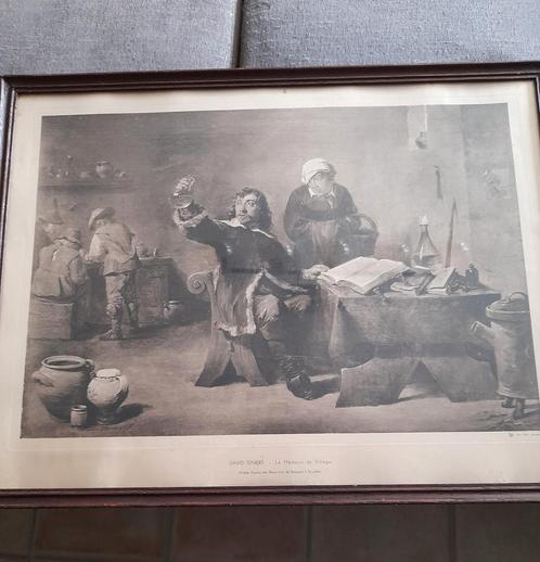2 gravures anciennes de David Teniers., Antiquités & Art, Art | Dessins & Photographie, Enlèvement