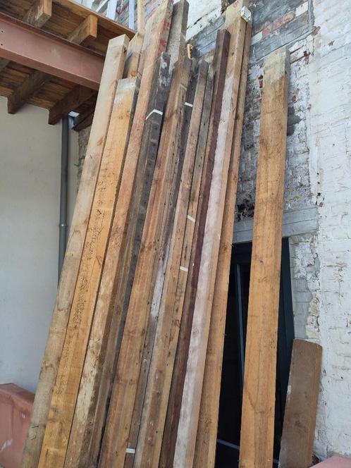 Houten massieve balken, Doe-het-zelf en Bouw, Hout en Planken, Gebruikt, Balk, Overige houtsoorten, 300 cm of meer, 50 mm of meer