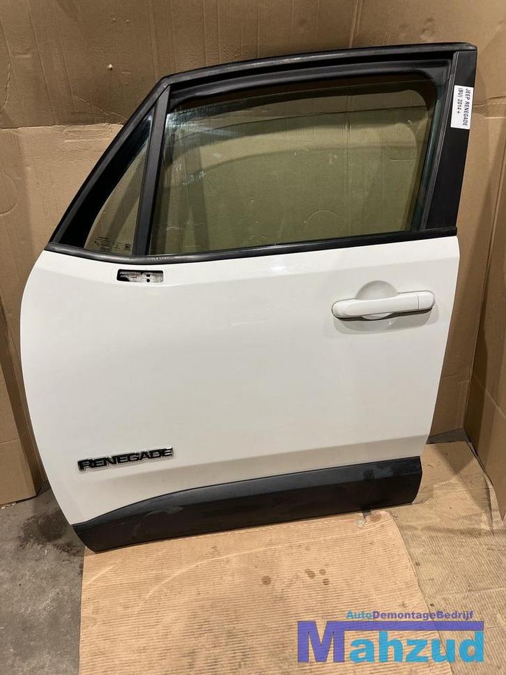JEEP RENEGADE (BU) WIT Links voor deur portier 2014+, Auto-onderdelen, Carrosserie, Deur, Jeep, Gebruikt, Ophalen of Verzenden