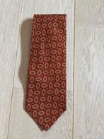 Stropdas Van Gils, 100% zijde Perfece staat, Bruin, Zo goed als nieuw, Met patroon, Van Gils