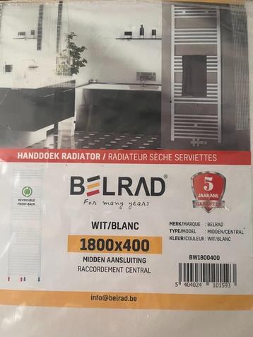 Radiateur sèche serviette Blanc Belgrade 1800x400