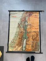 Schoolplaat Palestina gaza landkaart wereldkaart, Antiek en Kunst, Antiek | Schoolplaten, Ophalen
