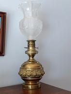 Prachtige vintage koperen petroleumlamp, Antiek en Kunst, Antiek | Verlichting, Ophalen