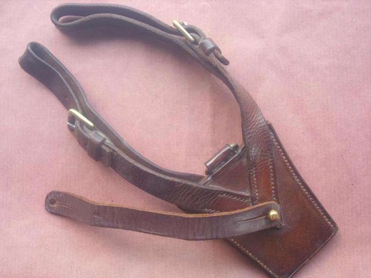 Porte-sabre 14-18 de cavalerie belge lederen sabeldrager, Collections, Objets militaires | Général, Armée de terre, Envoi