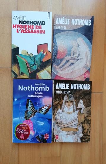 Set van 4 Amelie Nothomb zakboeken + 1 gratis, Boeken, België, Amelie Nothomb, Ophalen, Gelezen