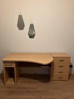 Bureau en ladeblok, Huis en Inrichting, Ophalen, Zo goed als nieuw, Bureau