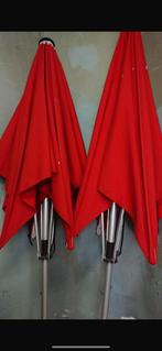 2 rode parasols voor terras/restaurants., Tuin en Terras, Ophalen of Verzenden