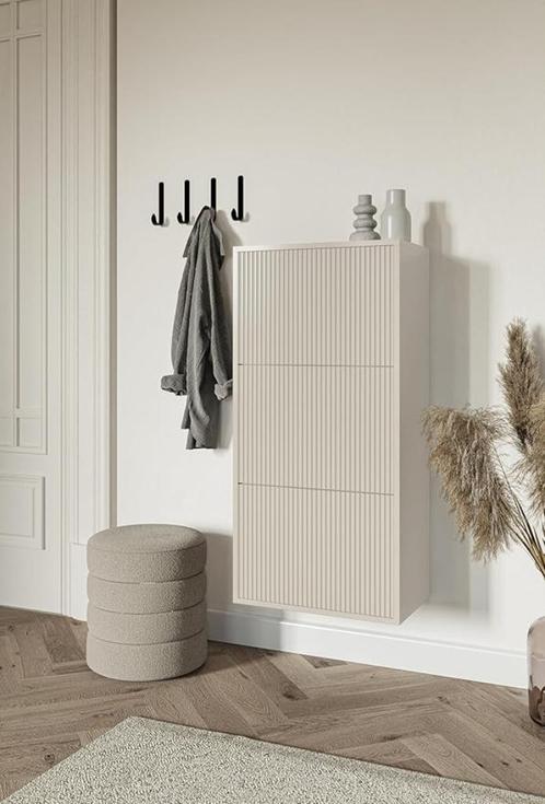 schoenenkast greige kleur nieuw in doos voor 12 paar, Huis en Inrichting, Kasten | Schoenenkasten, Nieuw, Ophalen