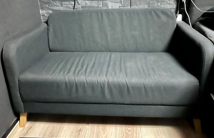 2 zitsbank donkergrijs, Maison & Meubles, Canapés | Salons, Comme neuf, Enlèvement