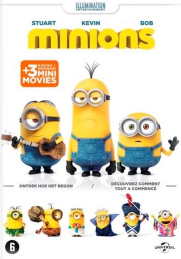Minions (2015) Dvd Nieuw Geseald !, Cd's en Dvd's, Dvd's | Tekenfilms en Animatie, Nieuw in verpakking, Amerikaans, Tekenfilm