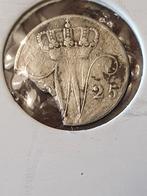 5 cent Willem I van 1825 B zilverstukje met stukje af, Timbres & Monnaies, Monnaies | Pays-Bas, Enlèvement ou Envoi, Monnaie en vrac