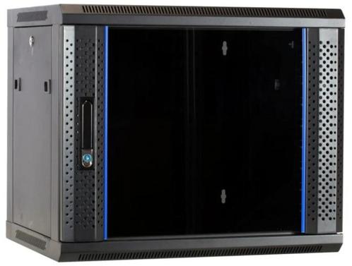 Patchkast 9U - 600x450x500mm (BxDxH) + accessoires, Computers en Software, Serverkasten, Nieuw, Glas, Ophalen