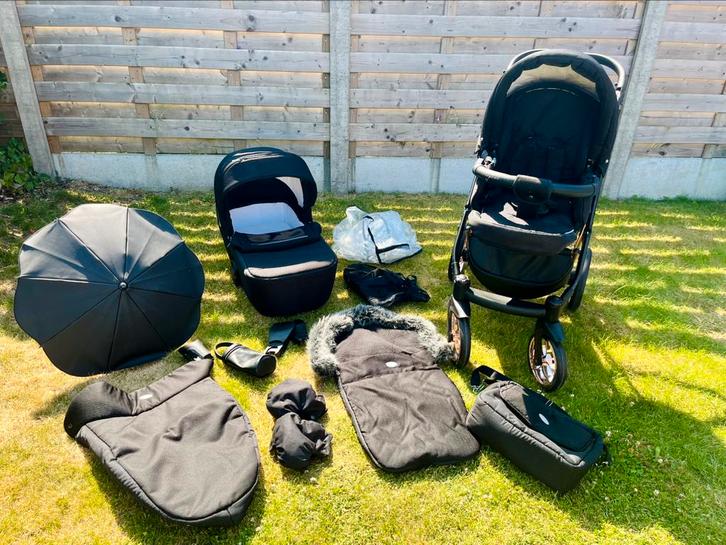 2-in-1 kinderwagen P’tit Chou Novara - rosé goud, Kinderen en Baby's, Kinderwagens en Combinaties, Zo goed als nieuw, Combiwagen