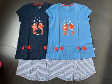 2x Woody pyjama *koi* - maat 152 (tweeling) beschikbaar voor biedingen