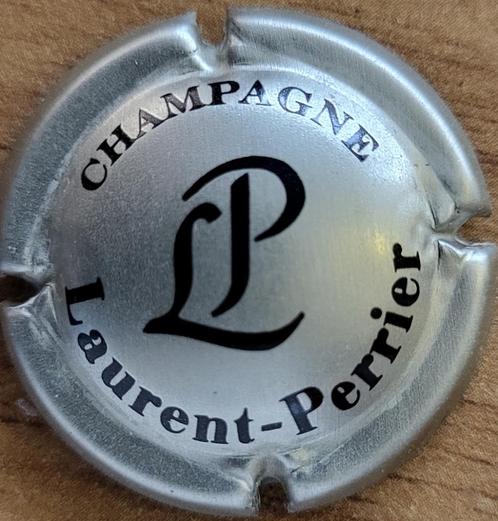 Champagnecapsule LAURENT-PERRIER zilver & zwart nr.51a, Verzamelen, Wijnen, Nieuw, Champagne, Frankrijk, Ophalen of Verzenden