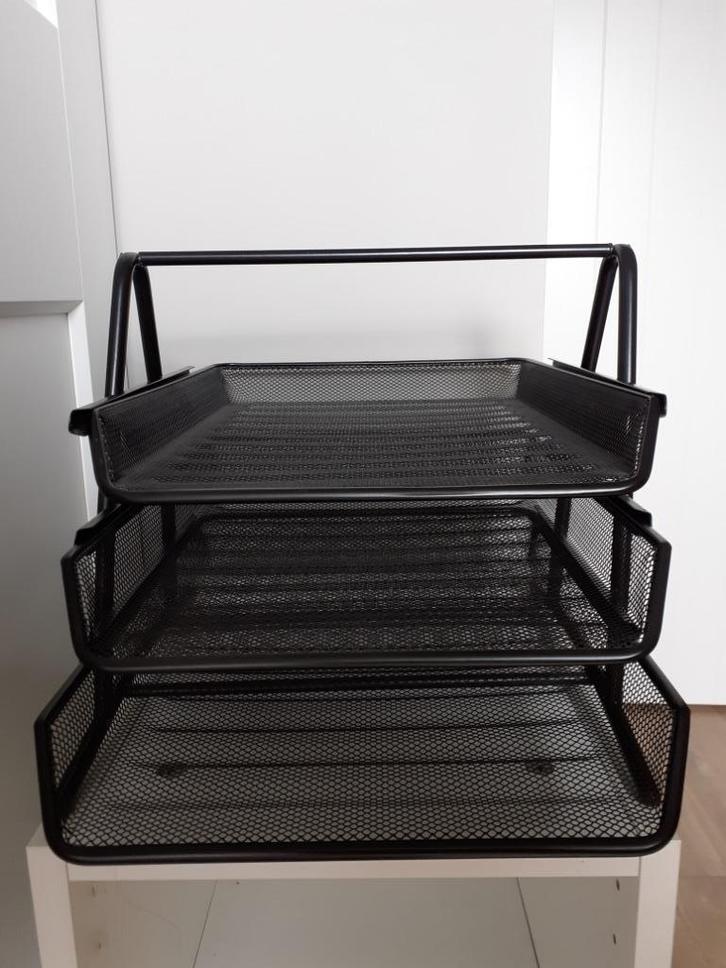 6 manden, pennenpot, post-it bakje, 2 brievenhouders, Diversen, Bureau-accessoires, Nieuw, Ophalen