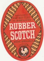 bieretiket Potvin-Grard Jemappes : Rubber scotch, Verzenden, Gebruikt, Overige typen, Overige merken