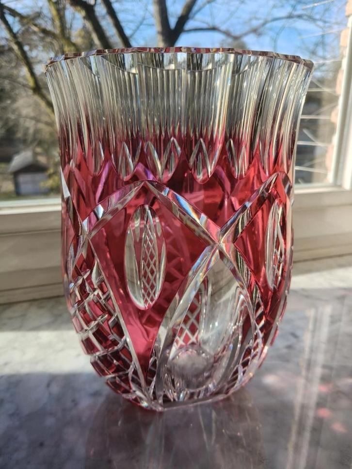 Vase Val Saint Lambert, Antiquités & Art, Antiquités | Verre & Cristal, Enlèvement