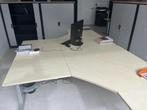 Plateau de bureau avec retour, Ophalen, In hoogte verstelbaar, Zo goed als nieuw, Bureau