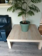Salon tafel zo goed als nieuw ,1m10cm .x1m10cm natuurhout., Huis en Inrichting, Complete inboedels, Ophalen