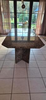 tafel met stoelen en salontafel. (GRANIET), Huis en Inrichting, Tafels | Eettafels, Ophalen