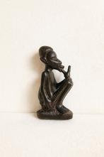 Afrikaanse houten figuur authentiek etnisch kunstwerk, Antiek en Kunst, Ophalen of Verzenden