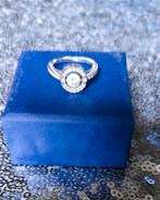 Bague Swarovski argenté cristal acier taille 50, Enlèvement ou Envoi, Comme neuf, Argent, Argent