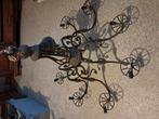 8 armige metalen kroonluchter, Huis en Inrichting, Ophalen, Gebruikt, Metaal, Barok