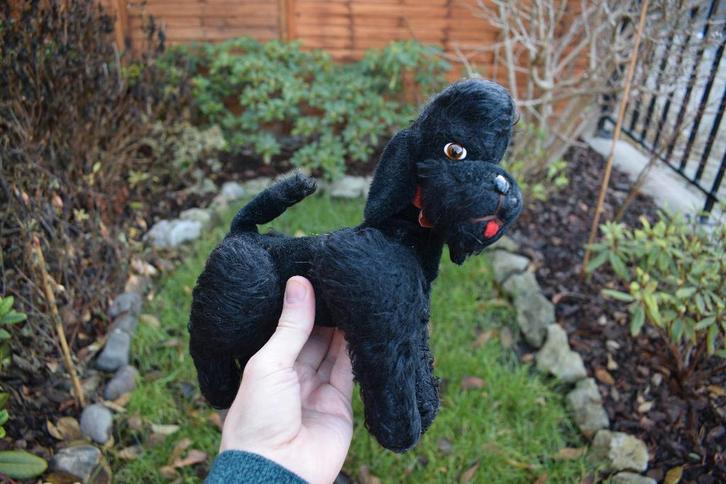 zeldzame honden poedel knuffel Steiff 1965 antiek speelgoed, Antiek en Kunst, Antiek | Speelgoed, Ophalen of Verzenden