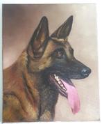 Schilderij hond Duitse herder Duitse scheper GERMAN SHEPPARD, Ophalen of Verzenden