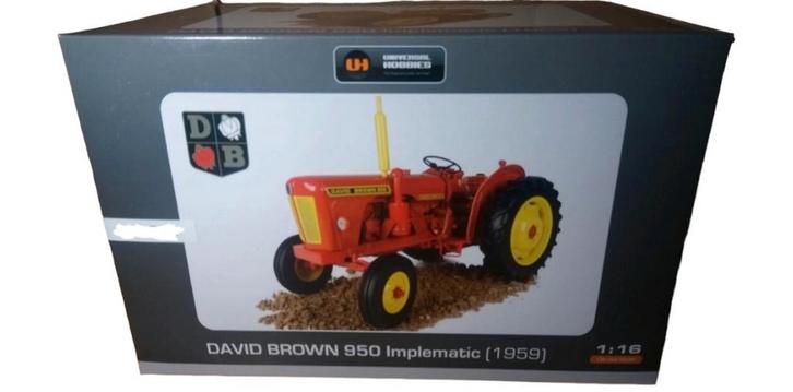 David Brown 950 implematic (1959) rood universal hobbies, Hobby en Vrije tijd, Modelauto's | 1:18, Nieuw, Overige typen, Overige merken